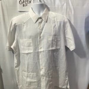 Oscar de La Renta Vintage Men's Shirt Short Sleeve Button Down  XL - Panama-